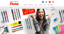 Desktop Screenshot of pentel.co.uk