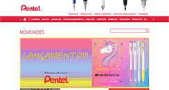 Desktop Screenshot of pentel.com.br