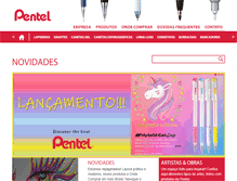 Tablet Screenshot of pentel.com.br